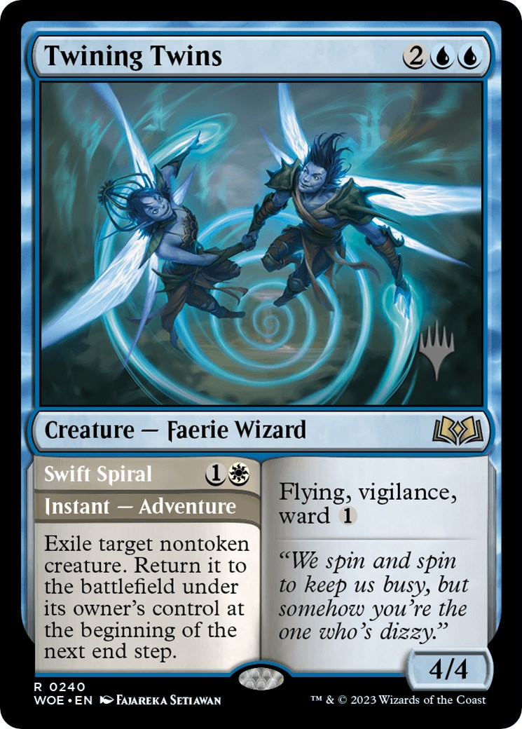 Twining Twins // Swift Spiral (Promo Pack) [Wilds of Eldraine Promos] | Enigma On Main