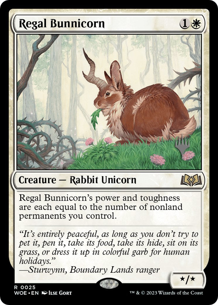 Regal Bunnicorn (Promo Pack) [Wilds of Eldraine Promos] | Enigma On Main