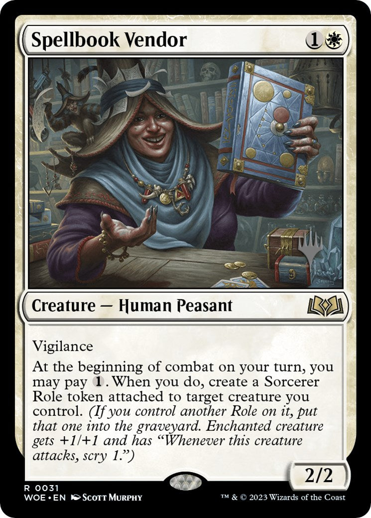 Spellbook Vendor (Promo Pack) [Wilds of Eldraine Promos] | Enigma On Main