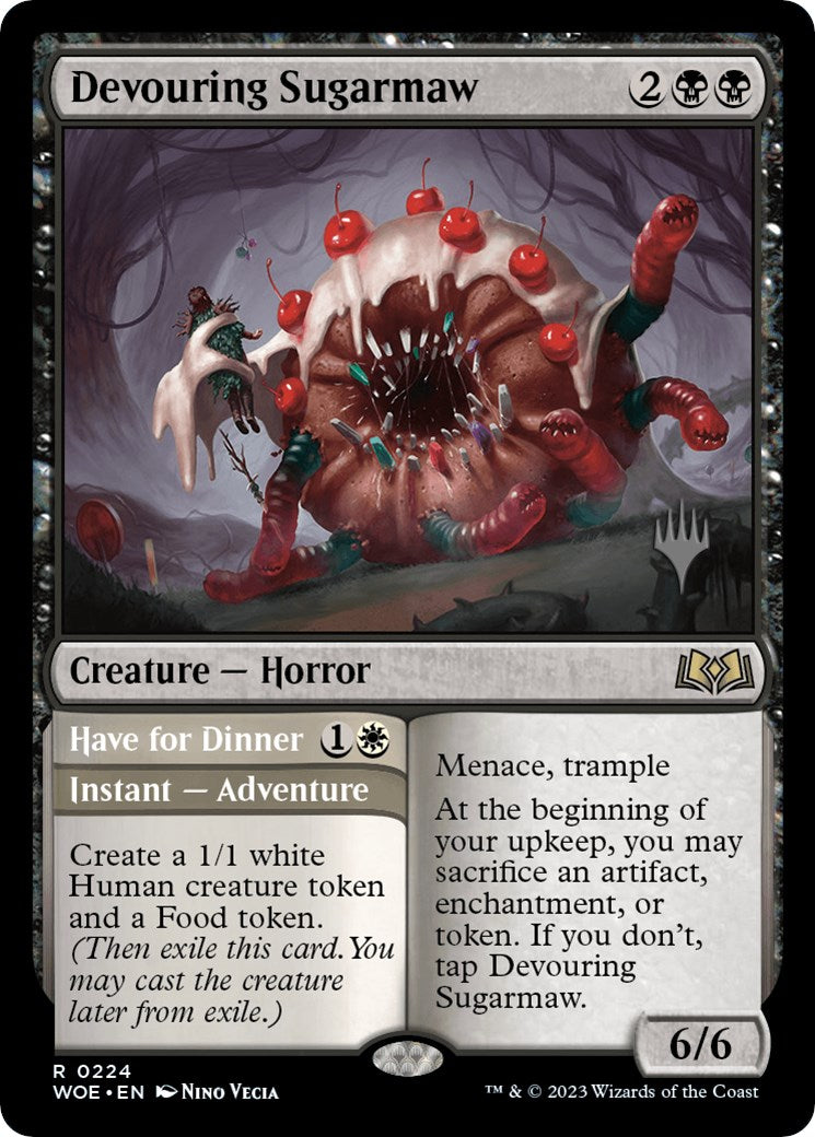 Devouring Sugarmaw // Have for Dinner(Promo Pack) [Wilds of Eldraine Promos] | Enigma On Main