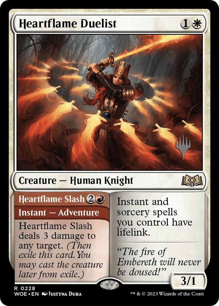 Heartflame Duelist // Heatflame Duelist (Promo Pack) [Wilds of Eldraine Promos] | Enigma On Main