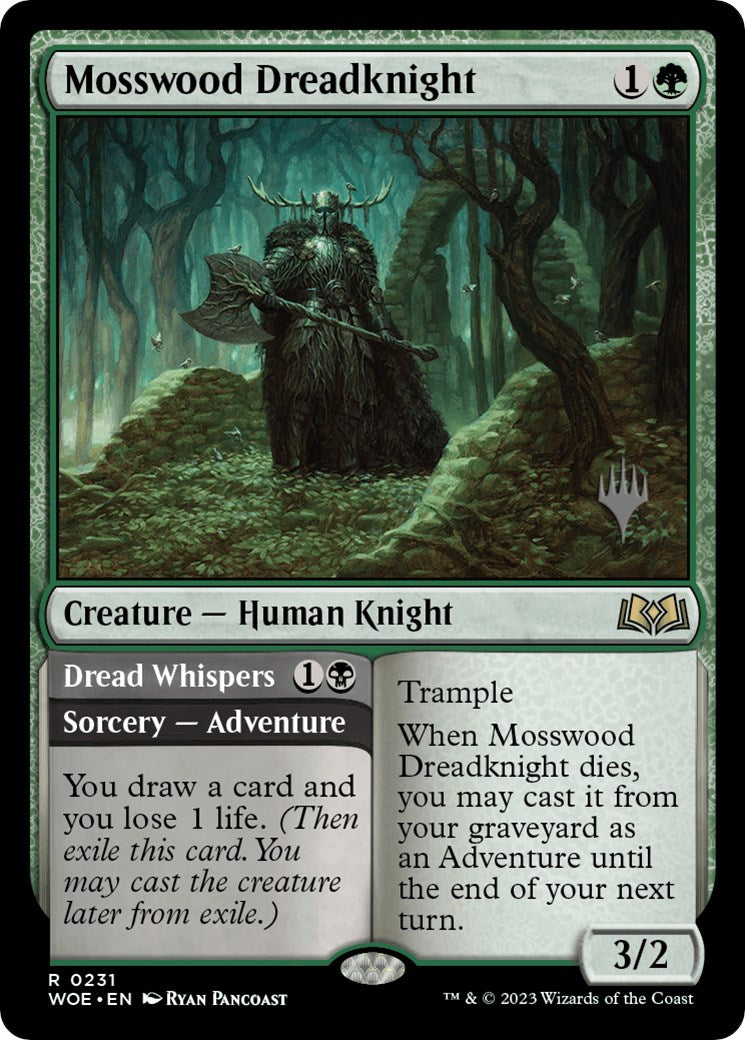 Mosswood Dreadknight // Dread Whispers (Promo Pack) [Wilds of Eldraine Promos] | Enigma On Main