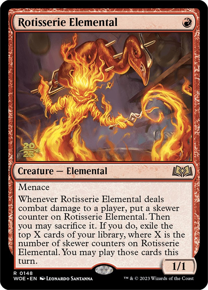 Rotisserie Elemental [Wilds of Eldraine Prerelease Promos] | Enigma On Main