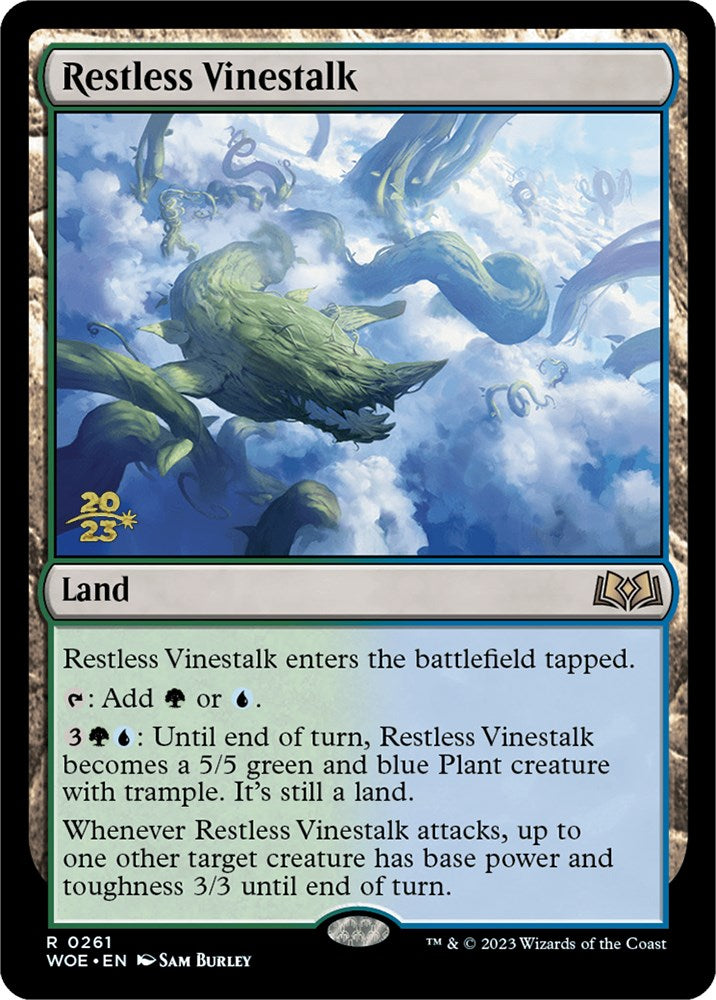 Restless Vinestalk [Wilds of Eldraine Prerelease Promos] | Enigma On Main