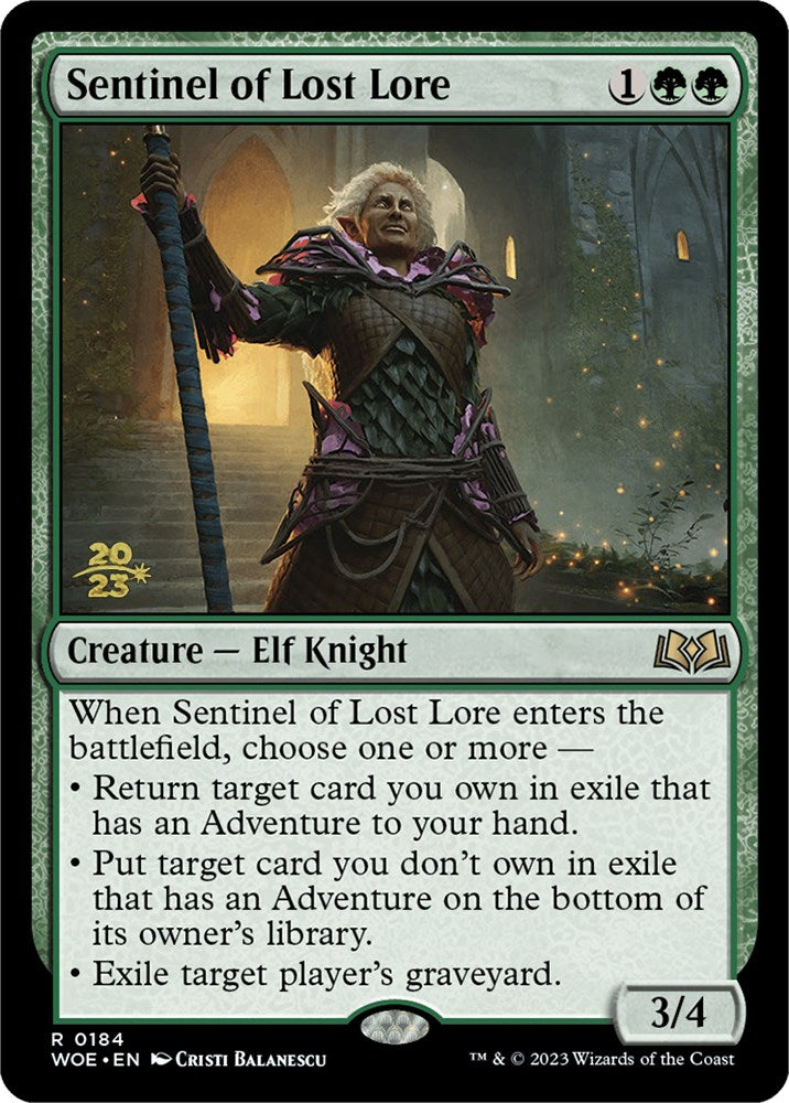 Sentinel of Lost Lore [Wilds of Eldraine Prerelease Promos] | Enigma On Main