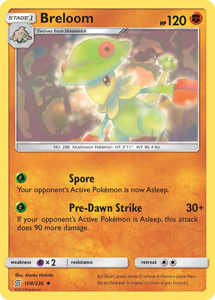 Breloom (108/236) [Sun & Moon: Unified Minds] | Enigma On Main