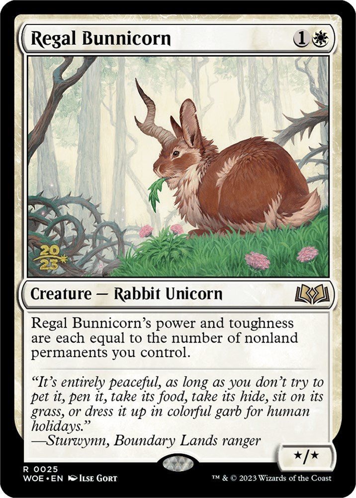 Regal Bunnicorn [Wilds of Eldraine Prerelease Promos] | Enigma On Main