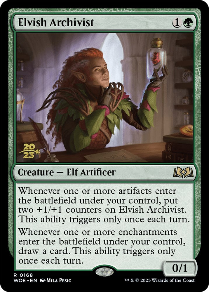 Elvish Archivist [Wilds of Eldraine Prerelease Promos] | Enigma On Main