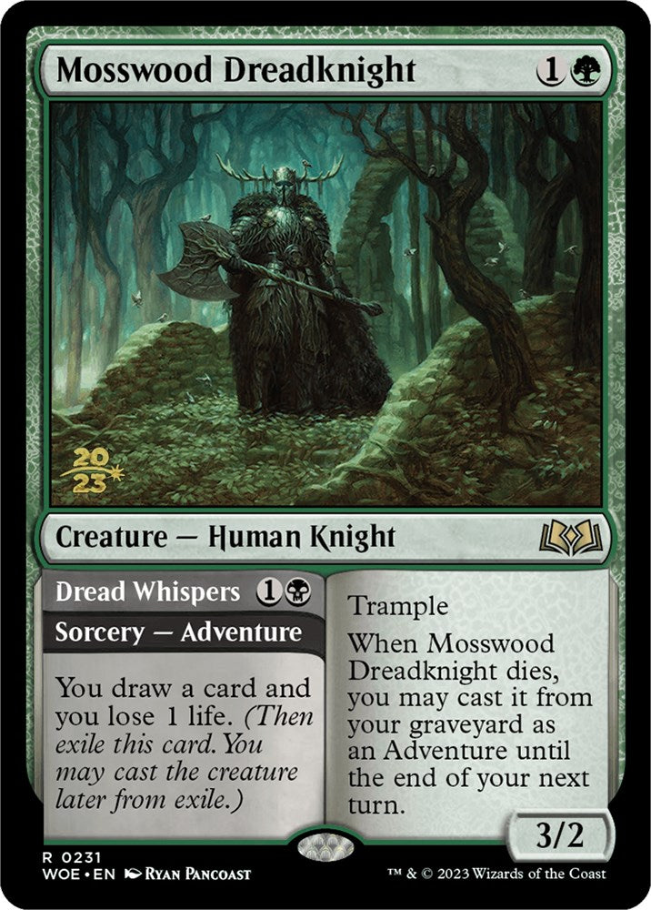 Mosswood Dreadknight // Dread Whispers (Promo Pack) [Wilds of Eldraine Promos] | Enigma On Main