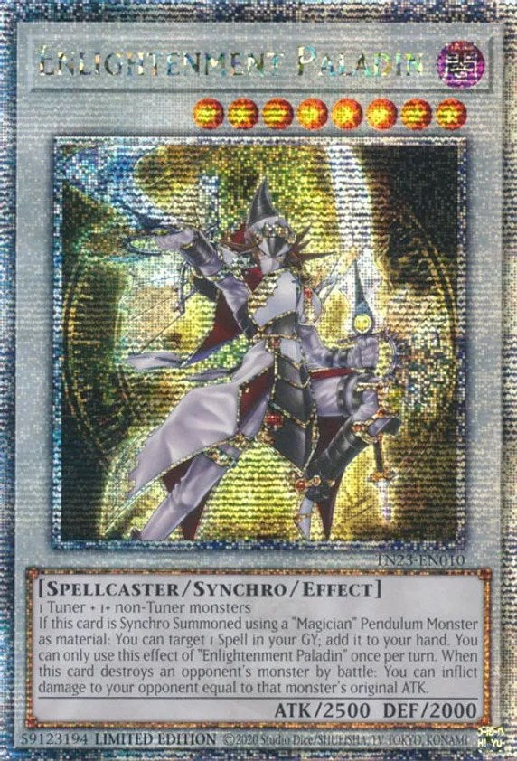 Enlightenment Paladin [TN23-EN010] Quarter Century Secret Rare | Enigma On Main