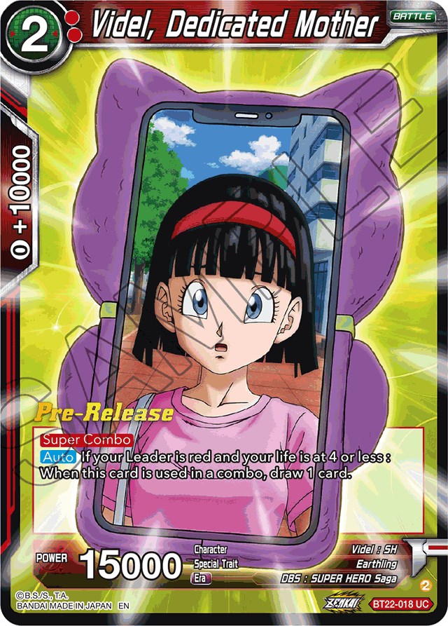 Videl, Dedicated Mother (BT22-018) [Critical Blow Prerelease Promos] | Enigma On Main