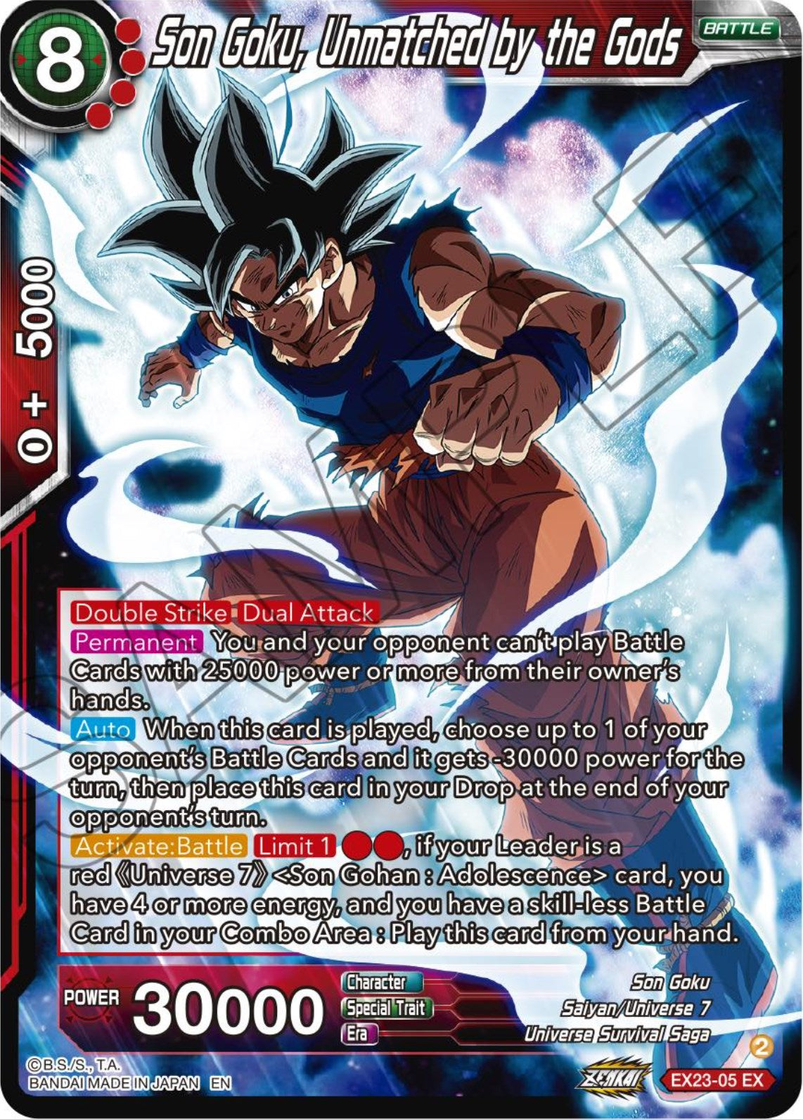 Son Goku, Unmatched by the Gods (EX23-05) [Premium Anniversary Box 2023] | Enigma On Main