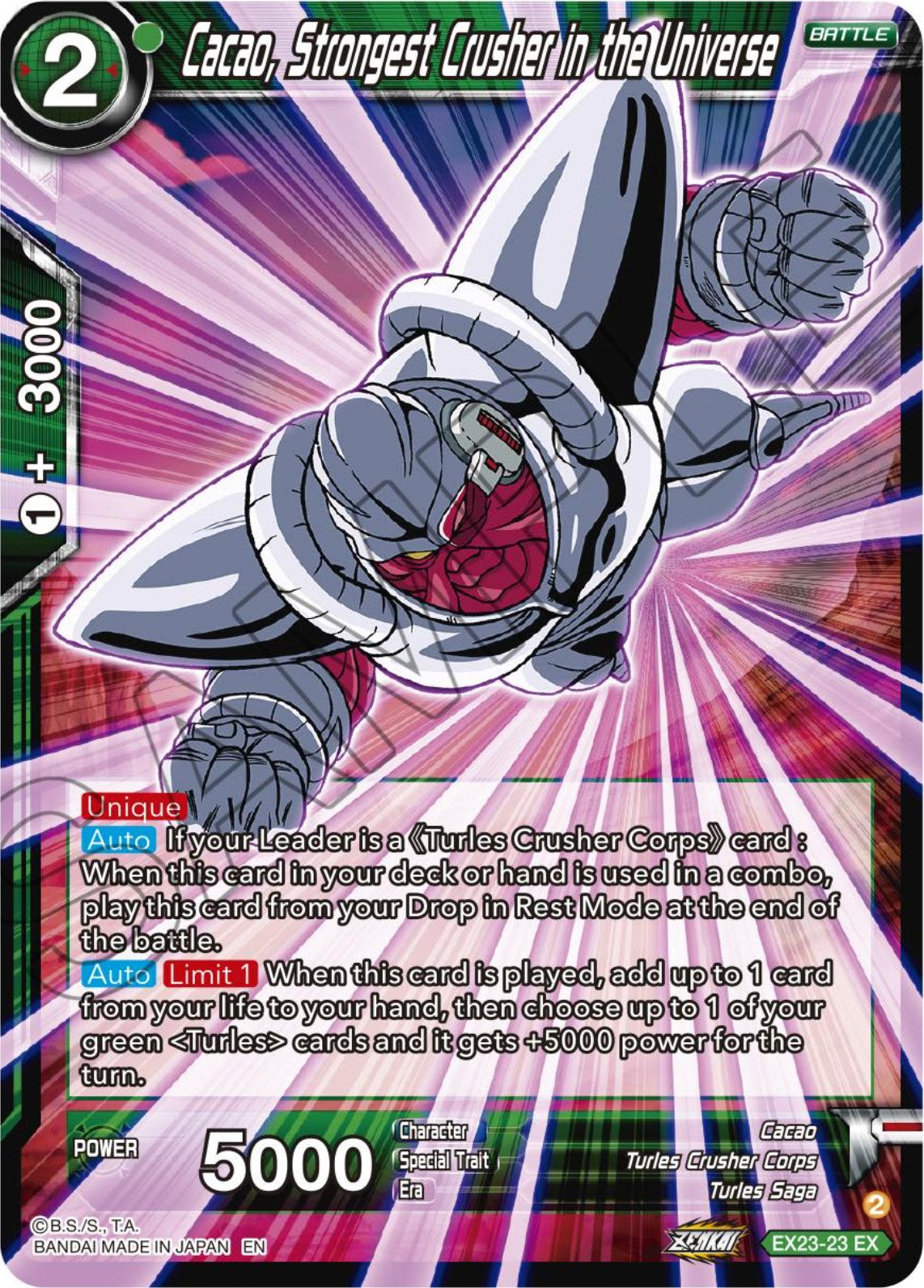 Cacao, Strongest Crusher in the Universe (EX23-23) [Premium Anniversary Box 2023] | Enigma On Main