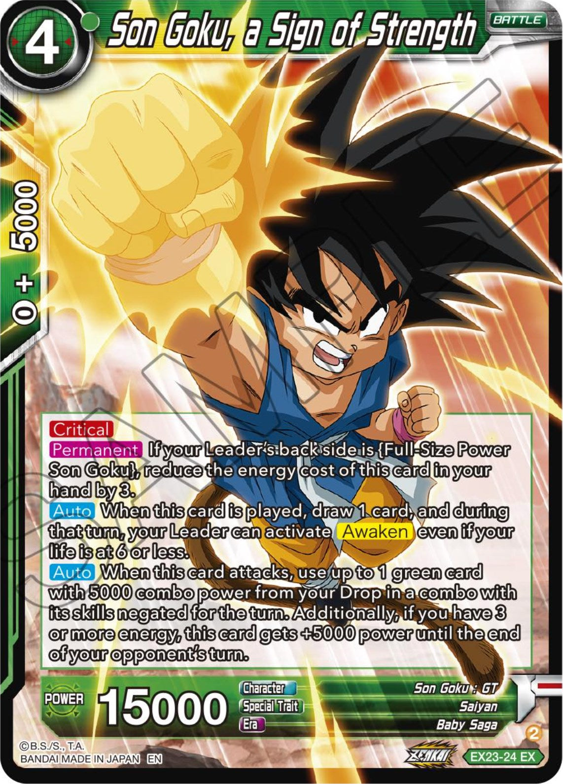 Son Goku, a Sign of Strength (EX23-24) [Premium Anniversary Box 2023] | Enigma On Main