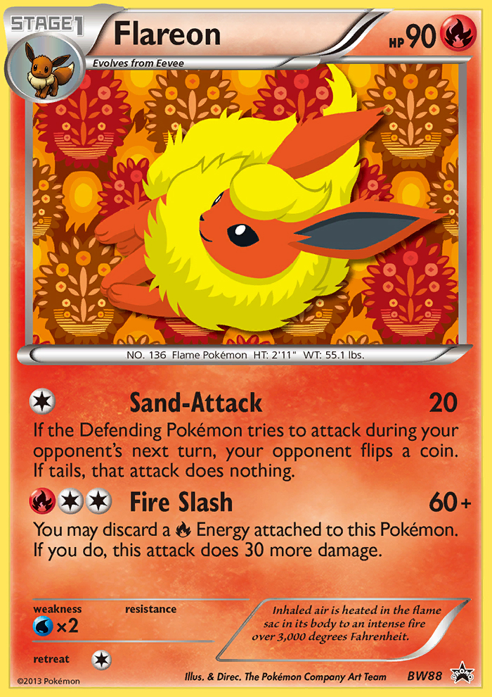 Flareon (BW88) [Black & White: Black Star Promos] | Enigma On Main