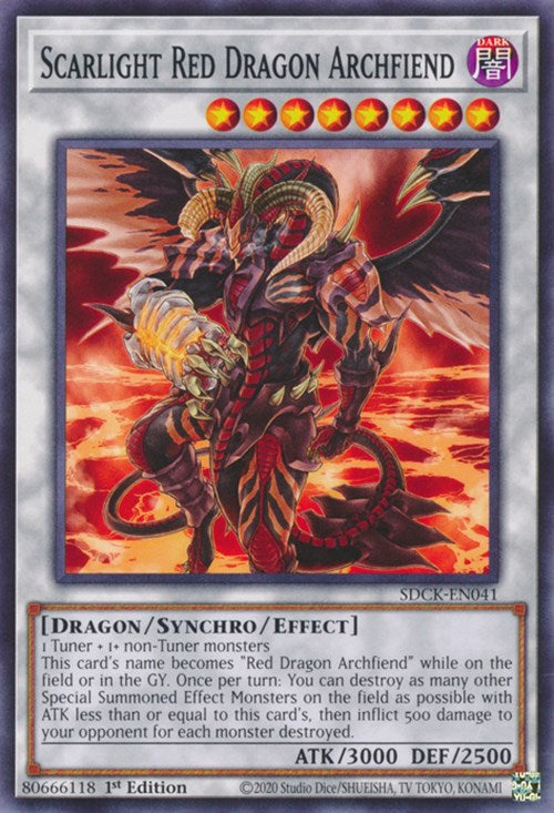 Scarlight Red Dragon Archfiend [SDCK-EN041] Common | Enigma On Main