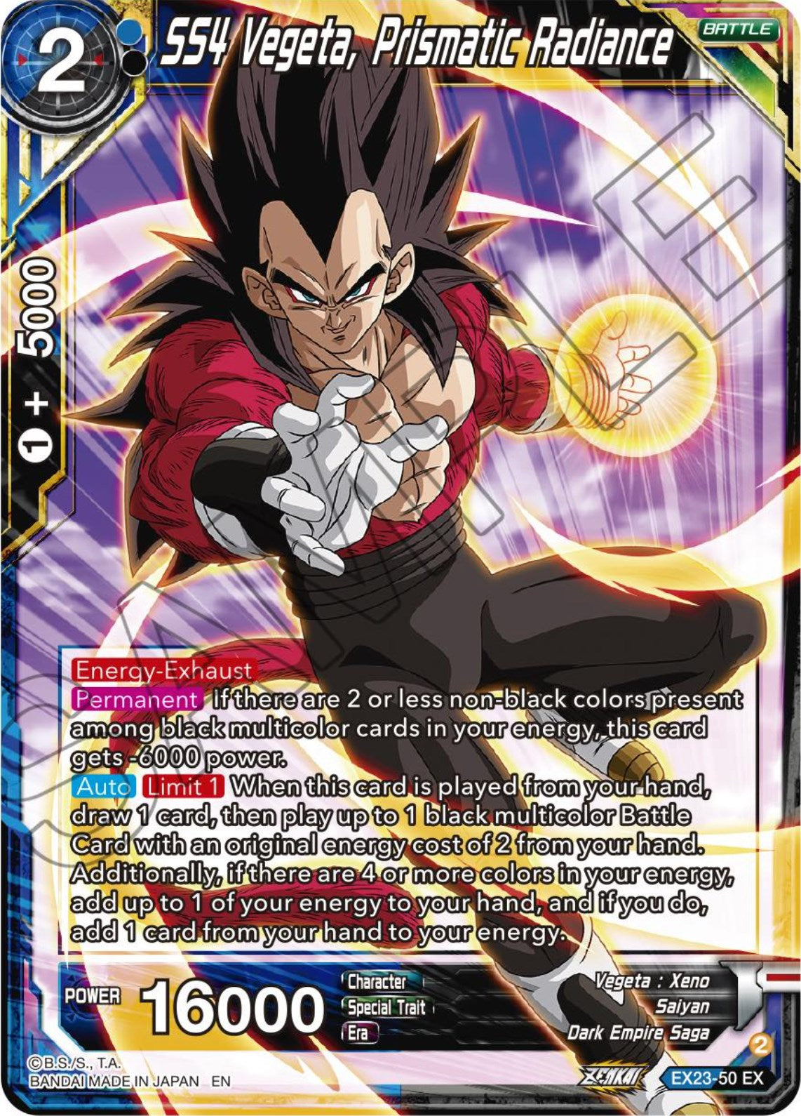 SS4 Vegeta, Prismatic Radiance (EX23-50) [Premium Anniversary Box 2023] | Enigma On Main