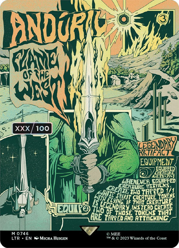 Anduril, Flame of the West (Borderless Poster) (Serialized) [The Lord of the Rings: Tales of Middle-Earth] | Enigma On Main