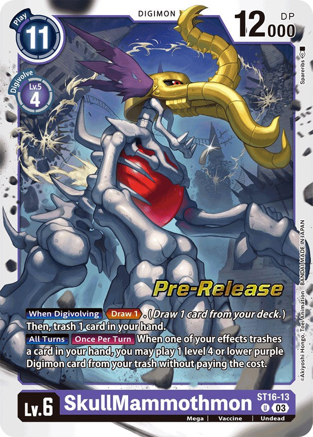 SkullMammothmon [ST16-13] [Starter Deck: Wolf of Friendship Pre-Release Cards] | Enigma On Main