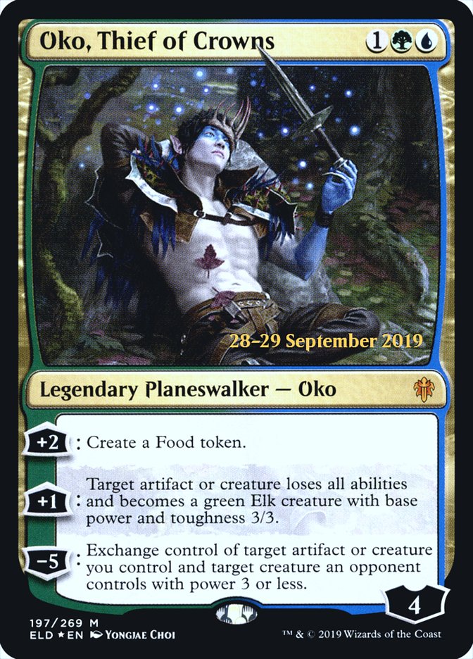 Oko, Thief of Crowns  [Throne of Eldraine Prerelease Promos] | Enigma On Main