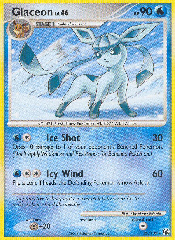 Glaceon (20/100) [Diamond & Pearl: Majestic Dawn] | Enigma On Main