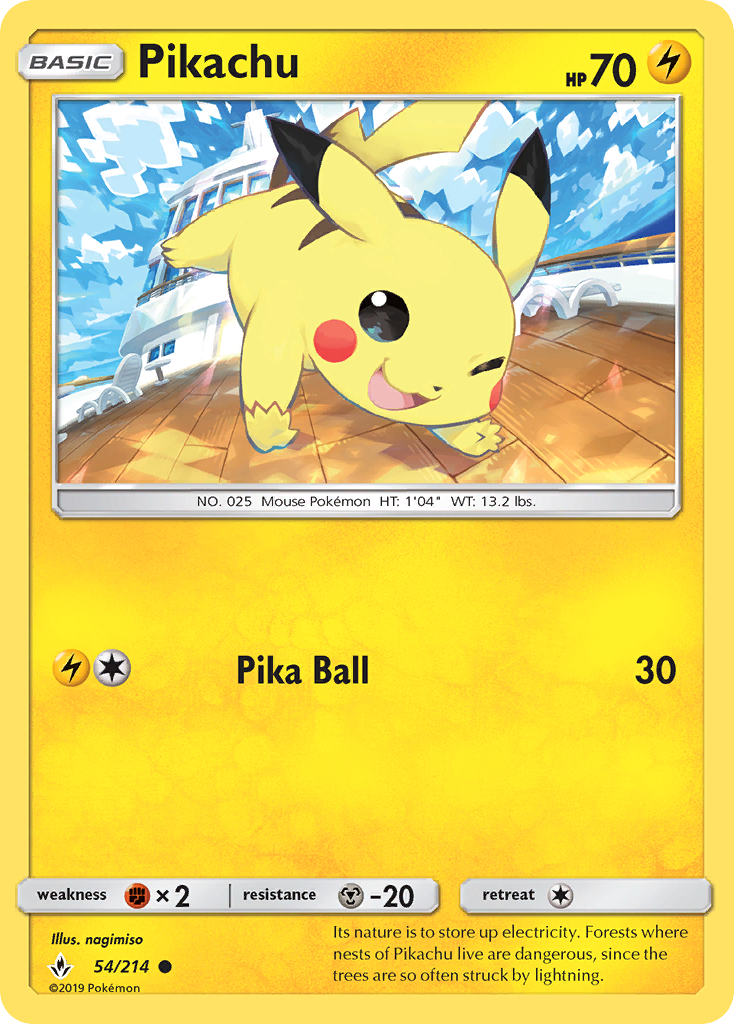 Pikachu (54/214) [Sun & Moon: Unbroken Bonds] | Enigma On Main