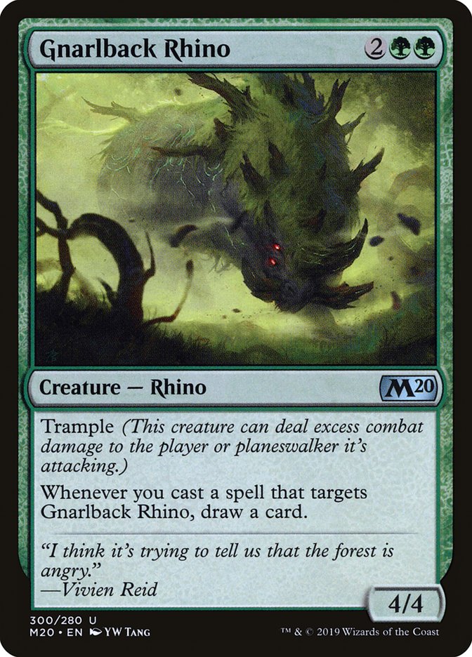 Gnarlback Rhino [Core Set 2020] | Enigma On Main