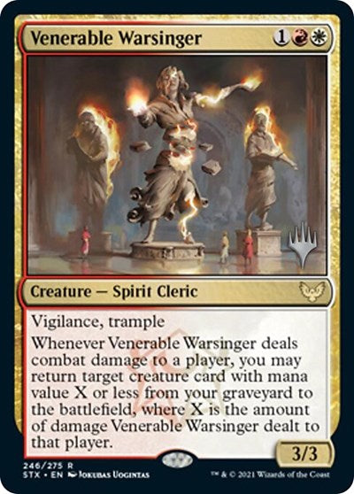 Venerable Warsinger (Promo Pack) [Strixhaven: School of Mages Promos] | Enigma On Main