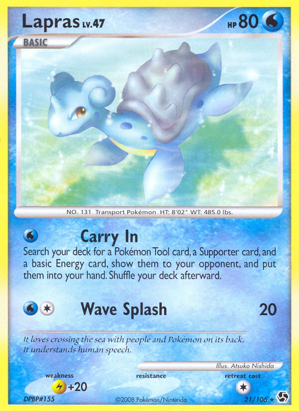 Lapras (21/106) [Diamond & Pearl: Great Encounters] | Enigma On Main