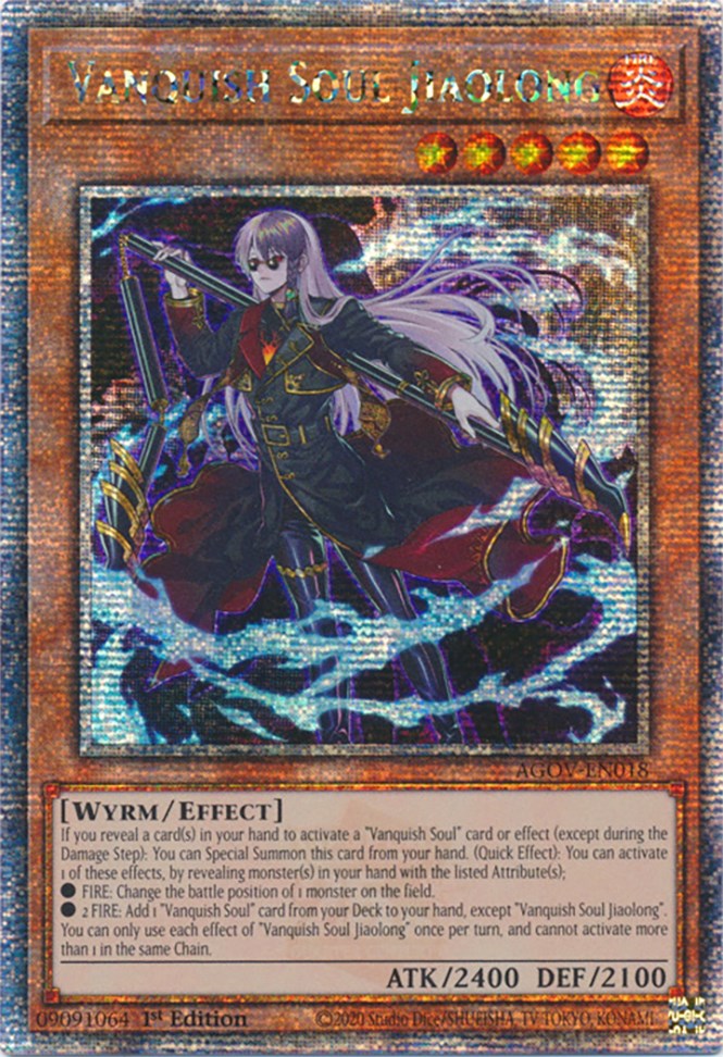 Vanquish Soul Jiaolong (Quarter Century Secret Rare) [AGOV-EN018] Quarter Century Secret Rare | Enigma On Main