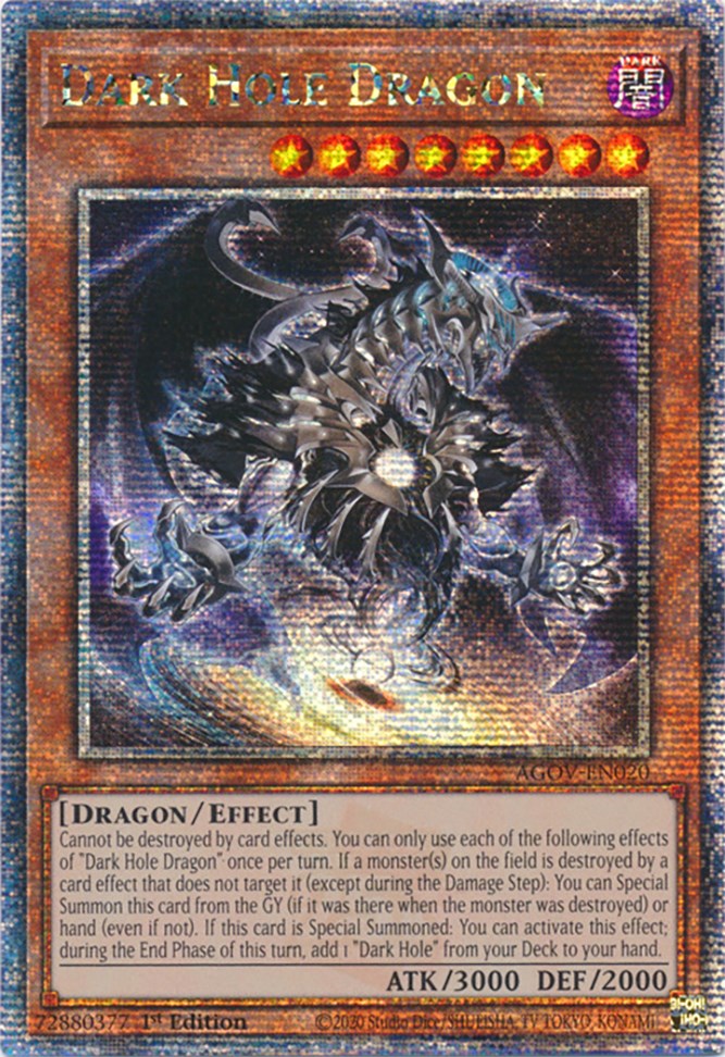 Dark Hole Dragon (Quarter Century Secret Rare) [AGOV-EN020] Quarter Century Secret Rare | Enigma On Main