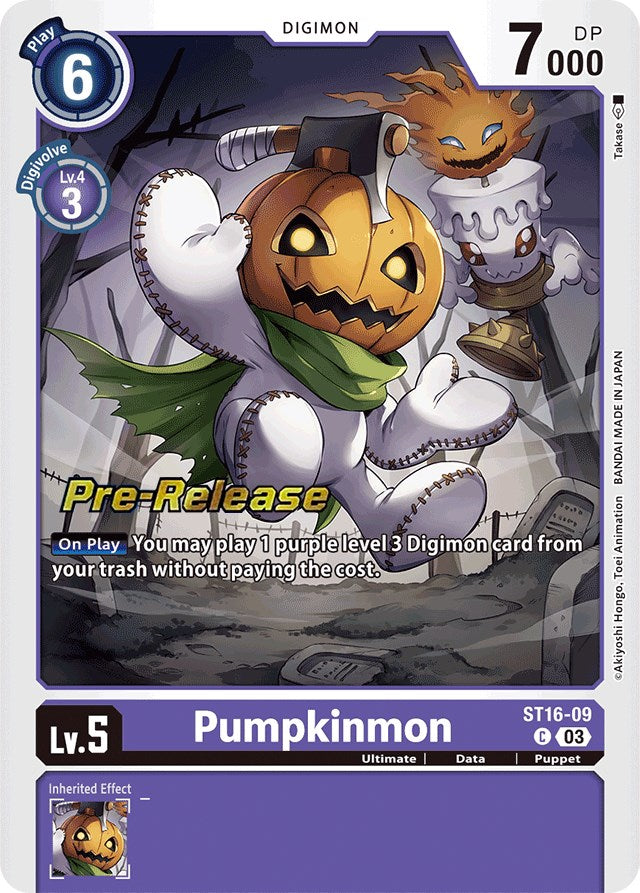 Pumpkinmon [ST16-09] [Starter Deck: Wolf of Friendship Pre-Release Cards] | Enigma On Main