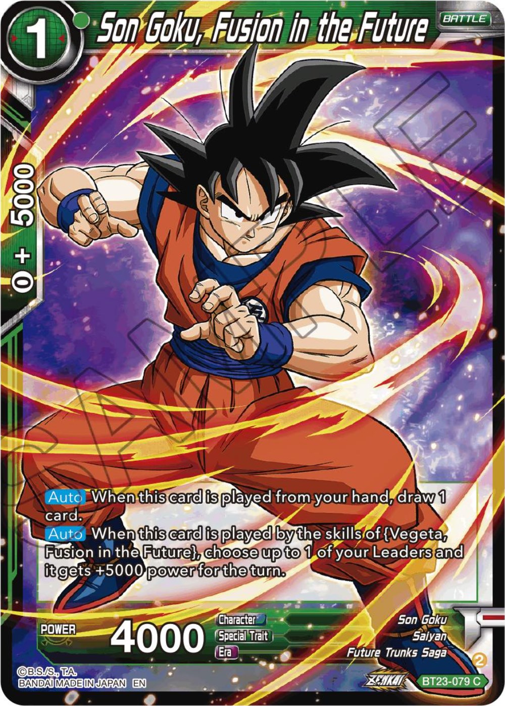 Son Goku, Fusion in the Future (BT23-079) [Perfect Combination] | Enigma On Main