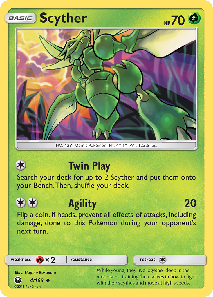 Scyther (4/168) [Sun & Moon: Celestial Storm] | Enigma On Main