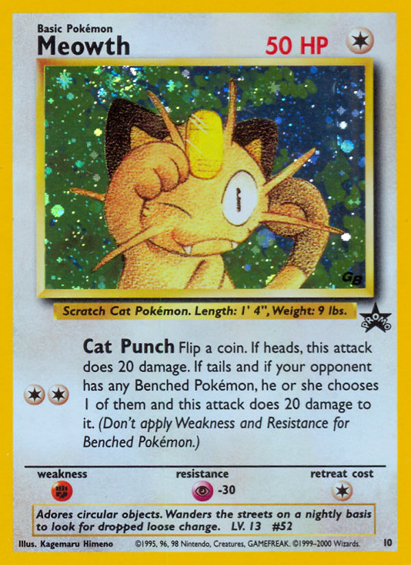 Meowth (10) [Wizards of the Coast: Black Star Promos] | Enigma On Main