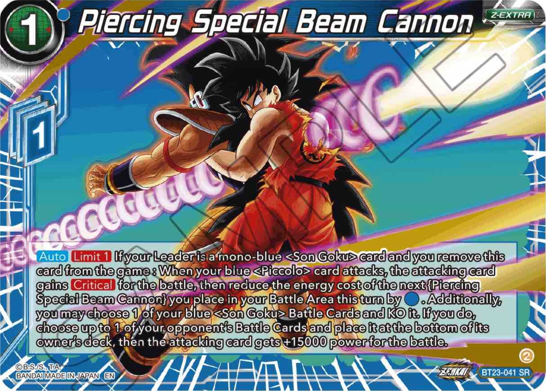 Piercing Special Beam Cannon (BT23-041) [Perfect Combination] | Enigma On Main