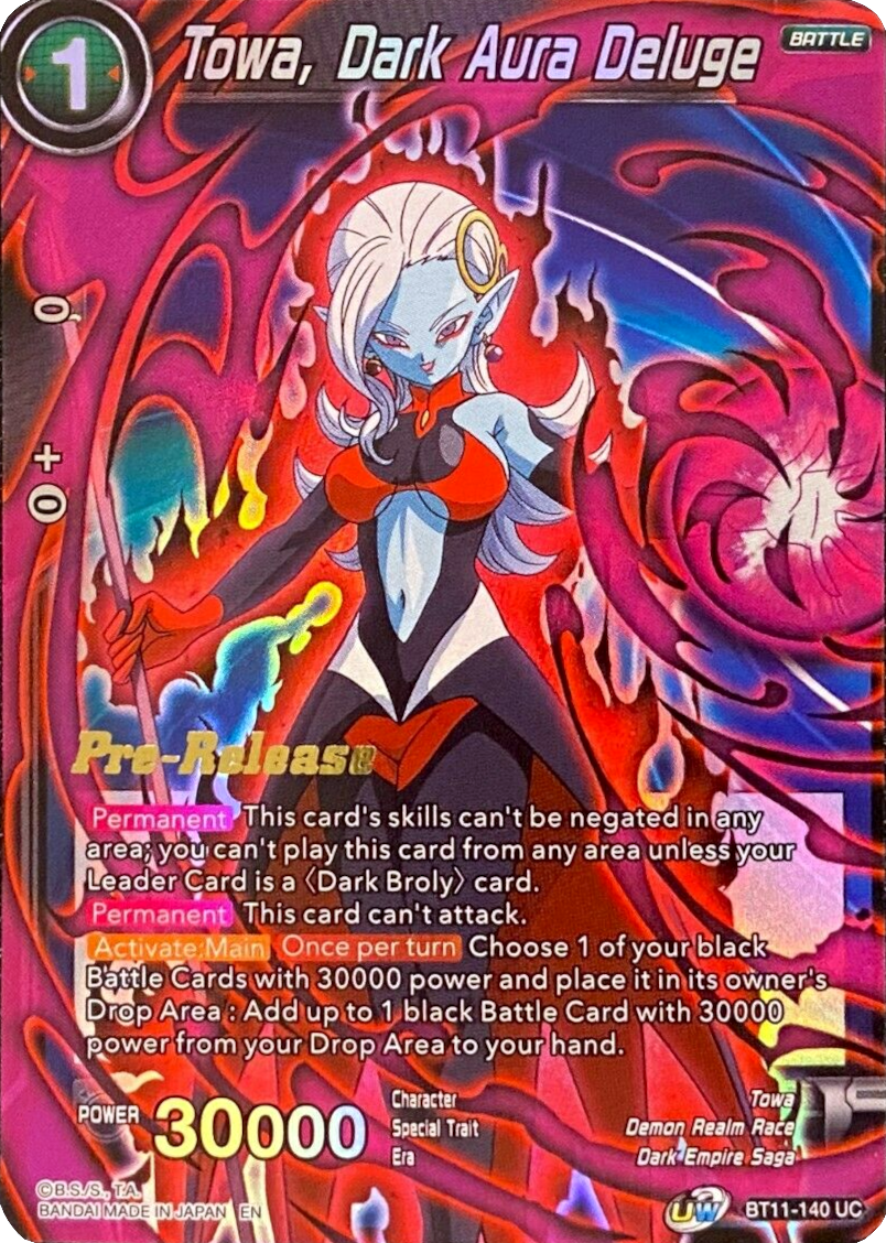 Towa, Dark Aura Deluge (BT11-140) [Vermilion Bloodline Prerelease Promos] | Enigma On Main