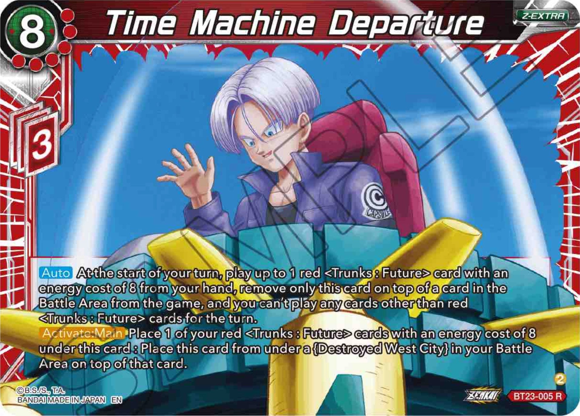 Time Machine Departure (BT23-005) [Perfect Combination] | Enigma On Main