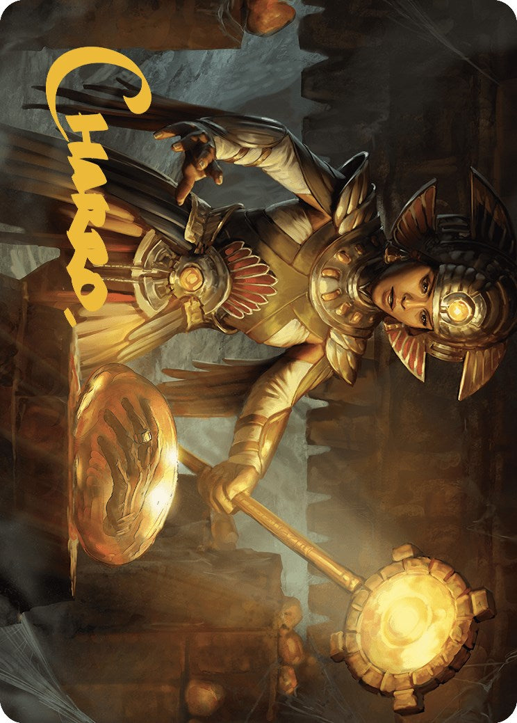 Curator of Sun's Creation Art Card (Gold-Stamped Signature) [The Lost Caverns of Ixalan Art Series] | Enigma On Main