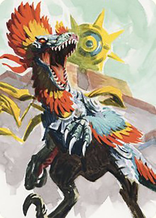 Pantlaza, Sun-Favored Art Card [The Lost Caverns of Ixalan Art Series] | Enigma On Main