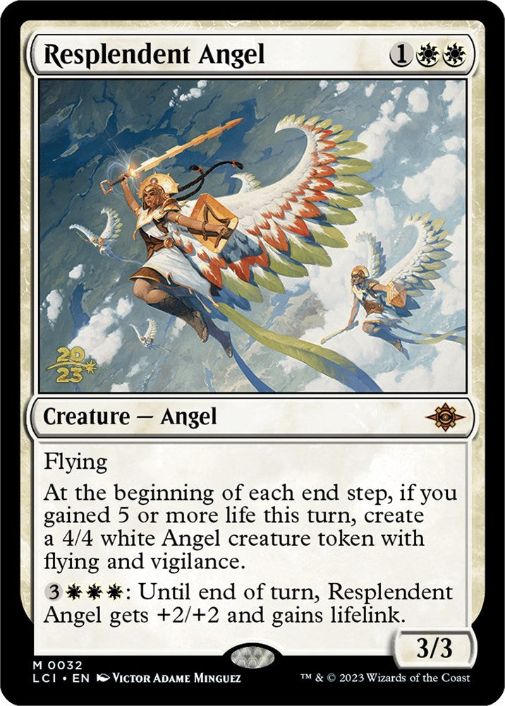 Resplendent Angel (LCI) [The Lost Caverns of Ixalan Prerelease Cards] | Enigma On Main