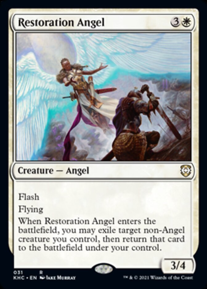 Restoration Angel [Kaldheim Commander] | Enigma On Main