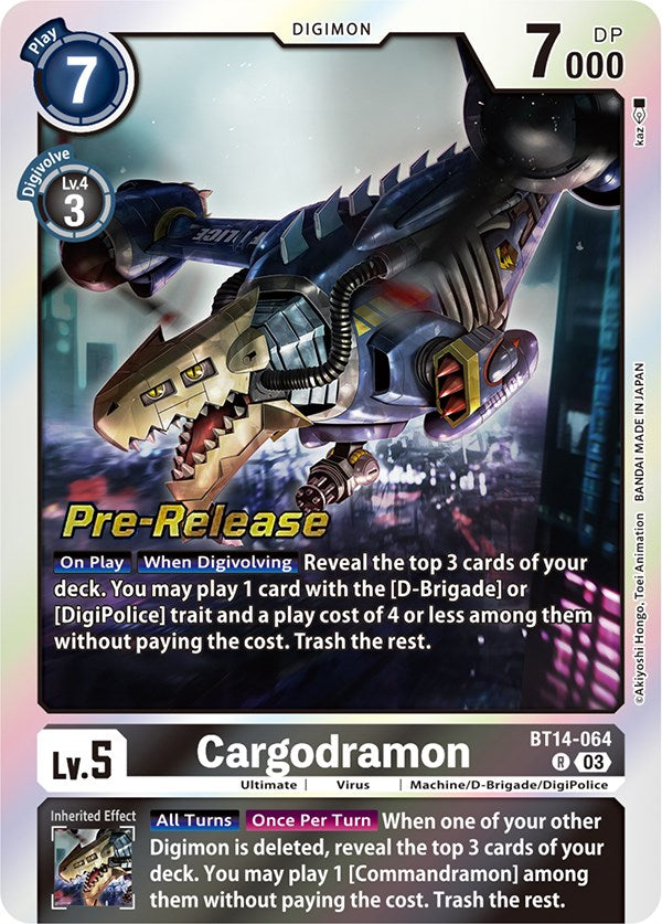 Cargodramon [BT14-064] [Blast Ace Pre-Release Cards] | Enigma On Main