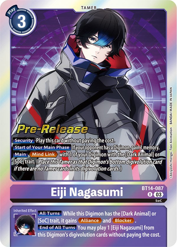 Eiji Nagasumi [BT14-087] [Blast Ace Pre-Release Cards] | Enigma On Main