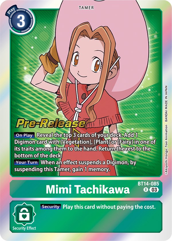 Mimi Tachikawa [BT14-085] [Blast Ace Pre-Release Cards] | Enigma On Main