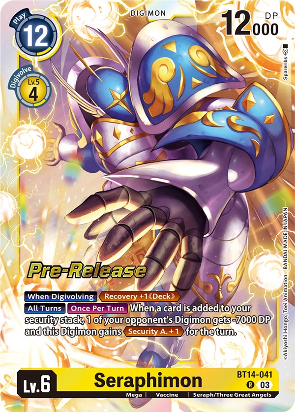 Seraphimon [BT14-041] [Blast Ace Pre-Release Cards] | Enigma On Main