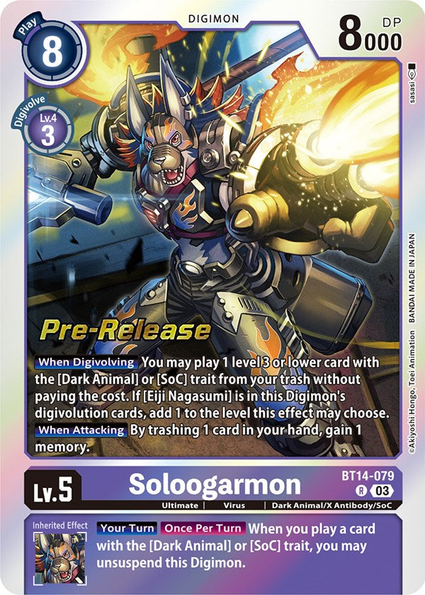 Soloogarmon [BT14-079] [Blast Ace Pre-Release Cards] | Enigma On Main