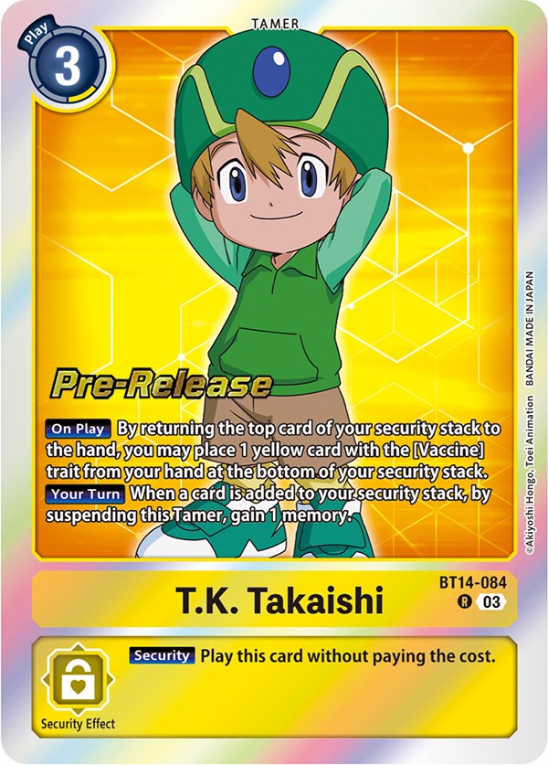 T.K. Takaishi [BT14-084] [Blast Ace Pre-Release Cards] | Enigma On Main