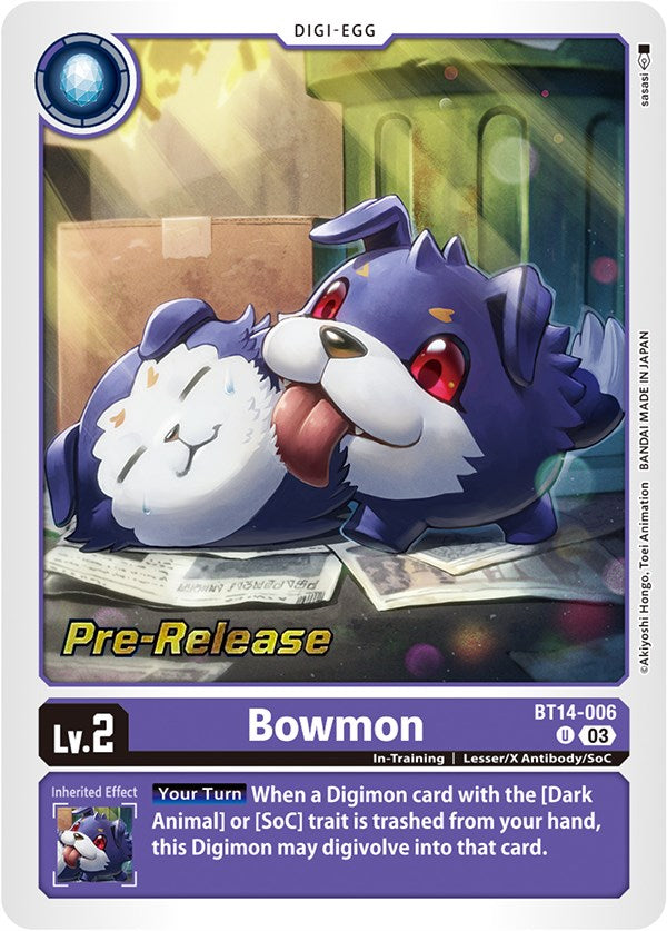 Bowmon [BT14-006] [Blast Ace Pre-Release Cards] | Enigma On Main