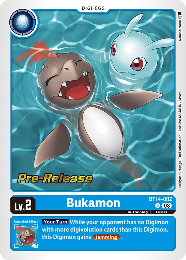 Bukamon [BT14-002] [Blast Ace Pre-Release Cards] | Enigma On Main